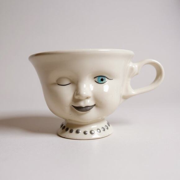 Limited Edition Helen Hunt Baileys 'Winking Face' Ceramic Coffee Mug Tea Cup - Picture 2 of 9